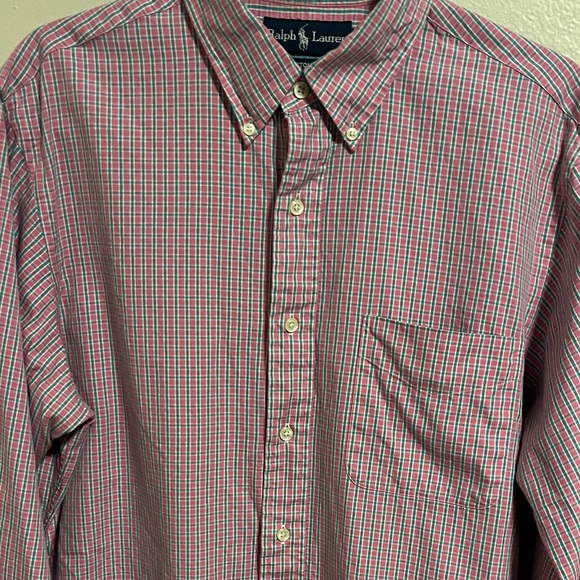 Ralph Lauren Other - Ralph Lauren Men's Pink/Green/White Plaid Shirt